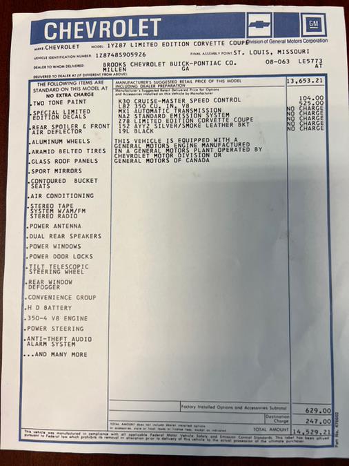 1978 Chevrolet Corvette Pace Car, available for sale in Waterbury, Connecticut | National Auto Brokers, Inc.. Waterbury, Connecticut 1978 Chevrolet Corvette Pace Car, available for sale in Waterbury, Connecticut | National Auto Brokers, Inc.. Waterbury, Connecticut
