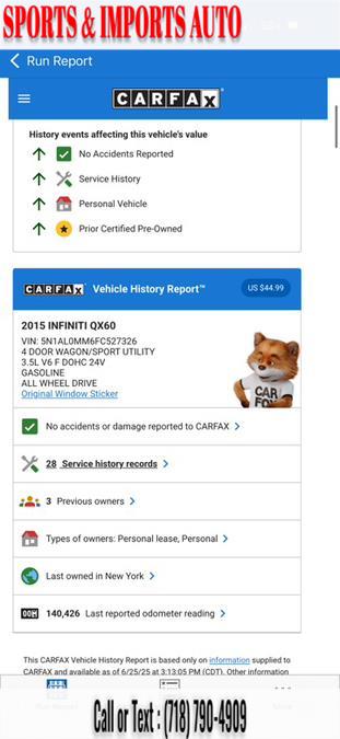2015 INFINITI QX60 AWD 4dr, available for sale in Brooklyn, New York | Sports & Imports Auto Inc. Brooklyn, New York 2015 INFINITI QX60 AWD 4dr, available for sale in Brooklyn, New York | Sports & Imports Auto Inc. Brooklyn, New York