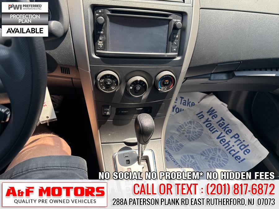 2013 Toyota Corolla 4dr Sdn Auto S (Natl), available for sale in East Rutherford, New Jersey | A&F Motors LLC. East Rutherford, New Jersey 2013 Toyota Corolla 4dr Sdn Auto S (Natl), available for sale in East Rutherford, New Jersey | A&F Motors LLC. East Rutherford, New Jersey