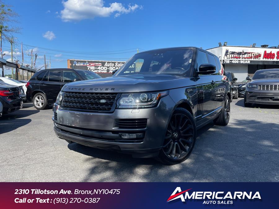 2016 Land Rover Range Rover 4WD 4dr Supercharged, available for sale in Bronx, New York | Americarna Auto Sales LLC. Bronx, New York 2016 Land Rover Range Rover 4WD 4dr Supercharged, available for sale in Bronx, New York | Americarna Auto Sales LLC. Bronx, New York
