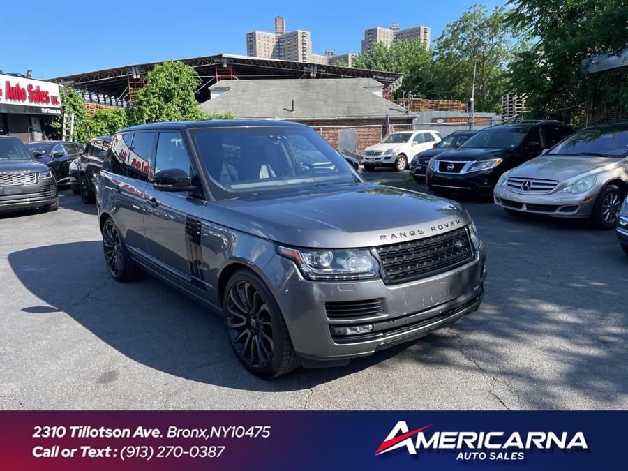 2016 Land Rover Range Rover 4WD 4dr Supercharged, available for sale in Bronx, New York | Americarna Auto Sales LLC. Bronx, New York 2016 Land Rover Range Rover 4WD 4dr Supercharged, available for sale in Bronx, New York | Americarna Auto Sales LLC. Bronx, New York