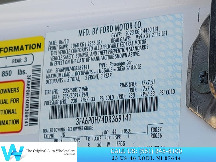 2013 Ford Fusion 4dr Sdn SE FWD, available for sale in Lodi, New Jersey | AW Auto & Truck Wholesalers, Inc. Lodi, New Jersey 2013 Ford Fusion 4dr Sdn SE FWD, available for sale in Lodi, New Jersey | AW Auto & Truck Wholesalers, Inc. Lodi, New Jersey