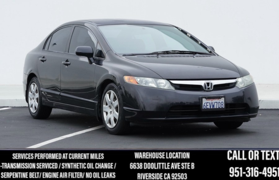 2008 Honda Civic Sdn LX (ONE OWNER) 4dr Auto, available for sale in Riverside, California | Big Timin Motors LLC. Riverside, California 2008 Honda Civic Sdn LX (ONE OWNER) 4dr Auto, available for sale in Riverside, California | Big Timin Motors LLC. Riverside, California