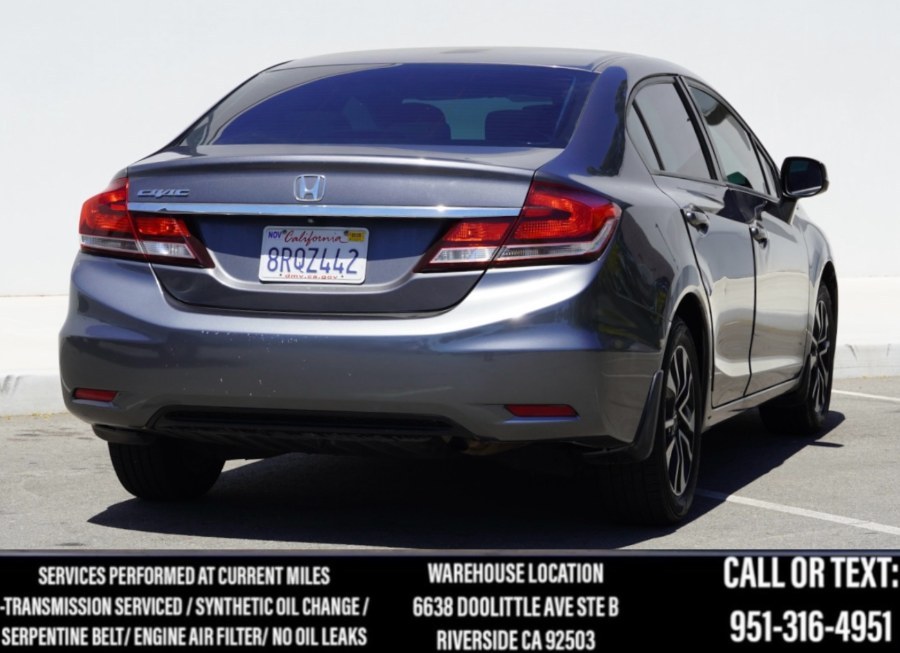2013 Honda Civic Sdn EX SUNROORF/BLUETOOTH/ SEAT WARMERS, available for sale in Riverside, California | Big Timin Motors LLC. Riverside, California 2013 Honda Civic Sdn EX SUNROORF/BLUETOOTH/ SEAT WARMERS, available for sale in Riverside, California | Big Timin Motors LLC. Riverside, California