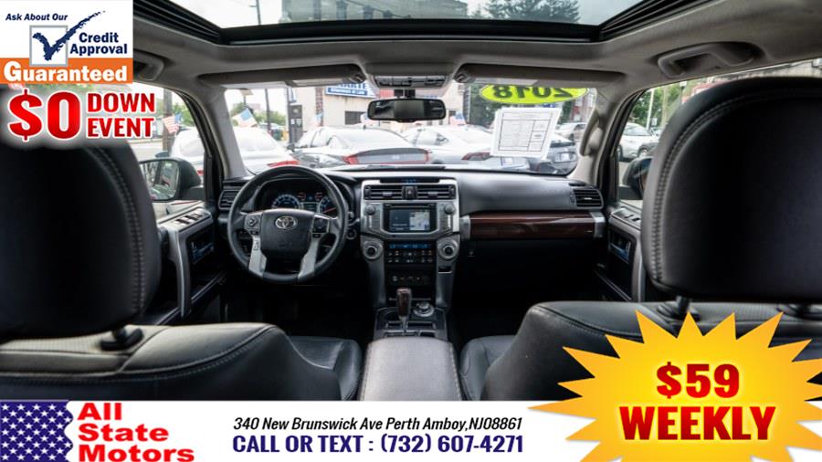 2018 Toyota 4Runner Limited 4WD (Natl), available for sale in Perth Amboy, New Jersey | All State Motor Inc. Perth Amboy, New Jersey 2018 Toyota 4Runner Limited 4WD (Natl), available for sale in Perth Amboy, New Jersey | All State Motor Inc. Perth Amboy, New Jersey