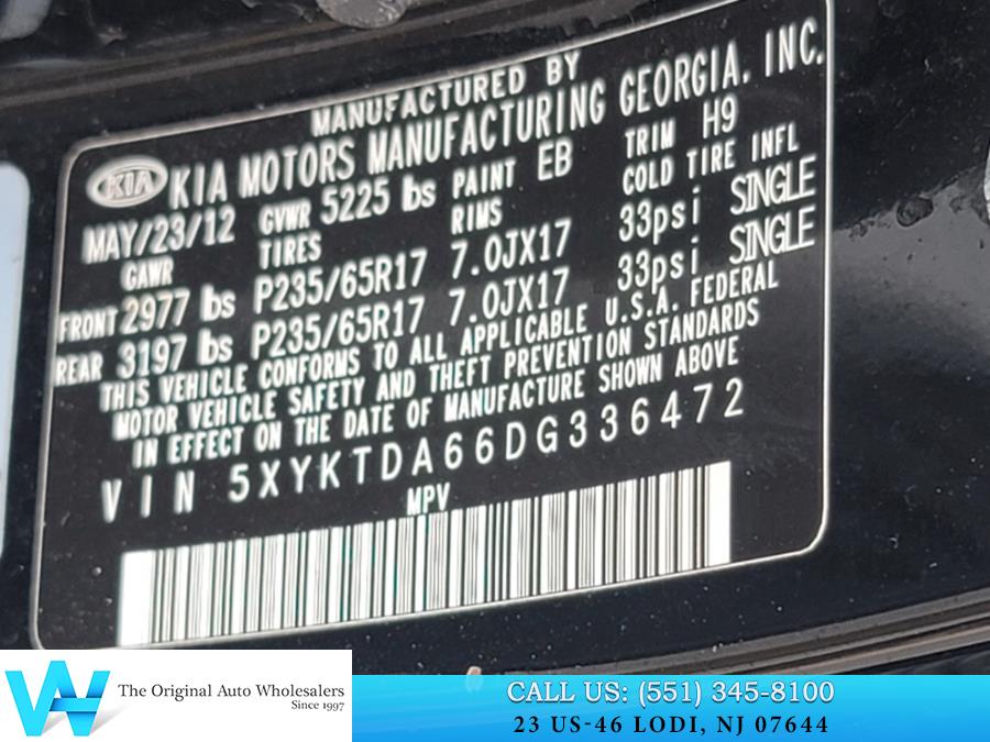 2013 Kia Sorento AWD 4dr I4-GDI LX, available for sale in Lodi, New Jersey | AW Auto & Truck Wholesalers, Inc. Lodi, New Jersey 2013 Kia Sorento AWD 4dr I4-GDI LX, available for sale in Lodi, New Jersey | AW Auto & Truck Wholesalers, Inc. Lodi, New Jersey