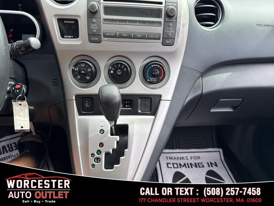 2009 Toyota Matrix 5dr Wgn Auto S FWD (SE), available for sale in Worcester, Massachusetts | Worcester Auto Outlet LLC. Worcester, Massachusetts 2009 Toyota Matrix 5dr Wgn Auto S FWD (SE), available for sale in Worcester, Massachusetts | Worcester Auto Outlet LLC. Worcester, Massachusetts
