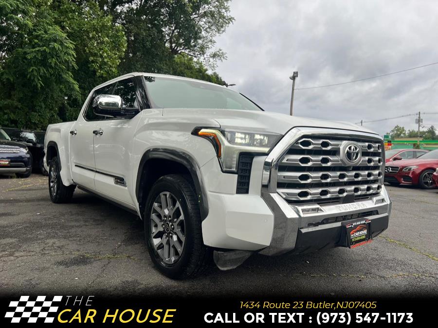 2022 Toyota Tundra 4WD 1794 Edition CrewMax 6.5'' Bed (Natl), available for sale in Butler, New Jersey | The Car House. Butler, New Jersey 2022 Toyota Tundra 4WD 1794 Edition CrewMax 6.5'' Bed (Natl), available for sale in Butler, New Jersey | The Car House. Butler, New Jersey