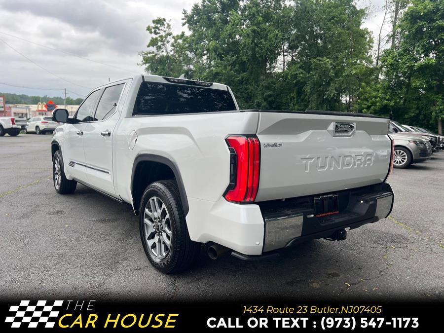2022 Toyota Tundra 4WD 1794 Edition CrewMax 6.5'' Bed (Natl), available for sale in Butler, New Jersey | The Car House. Butler, New Jersey 2022 Toyota Tundra 4WD 1794 Edition CrewMax 6.5'' Bed (Natl), available for sale in Butler, New Jersey | The Car House. Butler, New Jersey