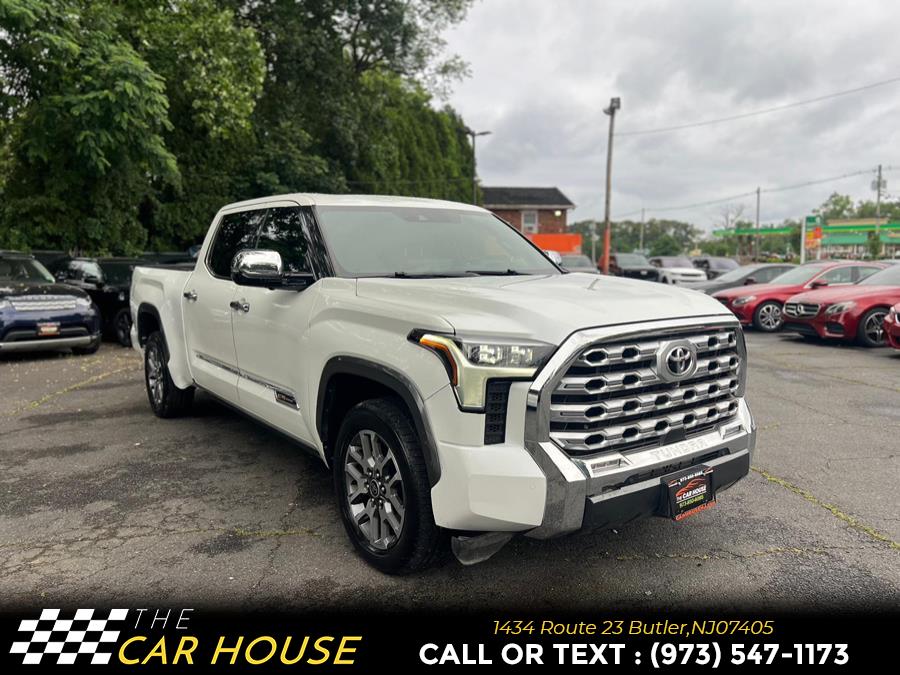 2022 Toyota Tundra 4WD 1794 Edition CrewMax 6.5'' Bed (Natl), available for sale in Butler, New Jersey | The Car House. Butler, New Jersey 2022 Toyota Tundra 4WD 1794 Edition CrewMax 6.5'' Bed (Natl), available for sale in Butler, New Jersey | The Car House. Butler, New Jersey