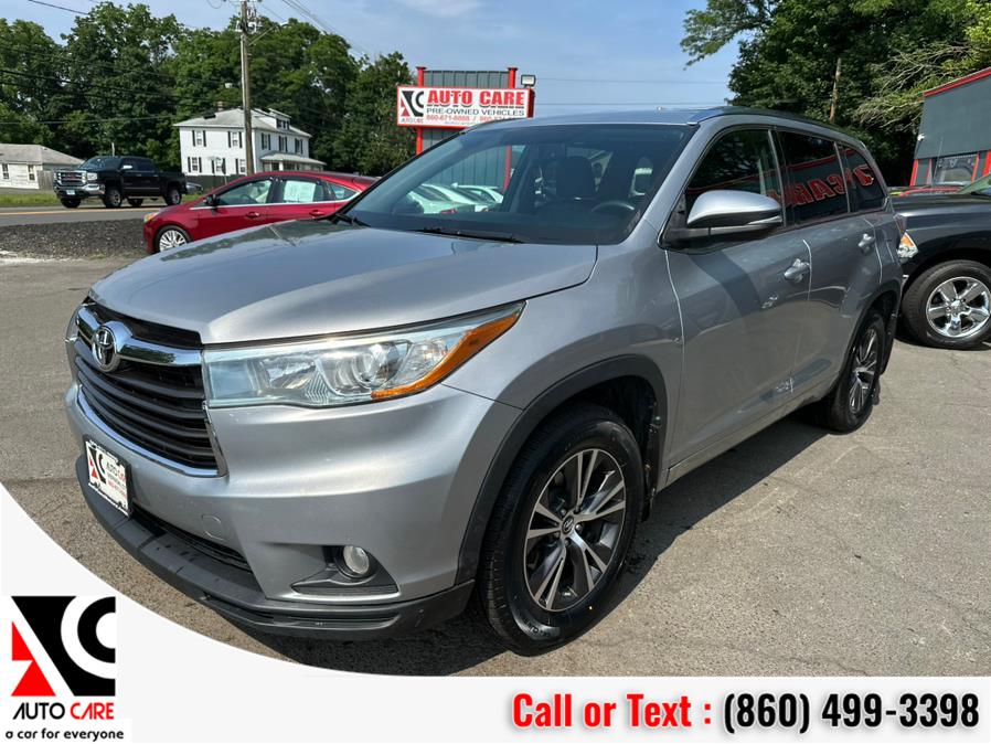 2016 Toyota Highlander AWD 4dr V6 XLE (Natl), available for sale in Vernon , Connecticut | Auto Care Motors. Vernon , Connecticut 2016 Toyota Highlander AWD 4dr V6 XLE (Natl), available for sale in Vernon , Connecticut | Auto Care Motors. Vernon , Connecticut