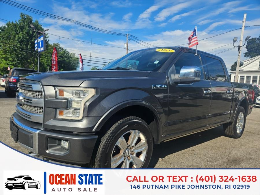 2015 Ford F-150 4WD SuperCrew 145" Platinum, available for sale in Johnston, Rhode Island | Ocean State Auto Sales. Johnston, Rhode Island