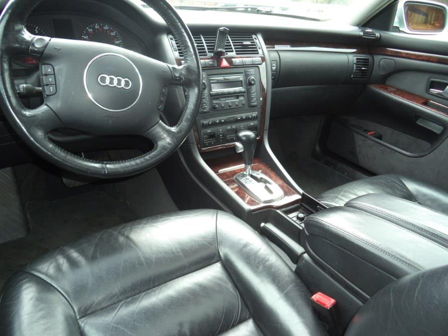 2001 Audi A8 4dr Sdn 4.2L Quattro AWD LWB Auto, available for sale in Berlin, Connecticut | International Motorcars llc. Berlin, Connecticut 2001 Audi A8 4dr Sdn 4.2L Quattro AWD LWB Auto, available for sale in Berlin, Connecticut | International Motorcars llc. Berlin, Connecticut