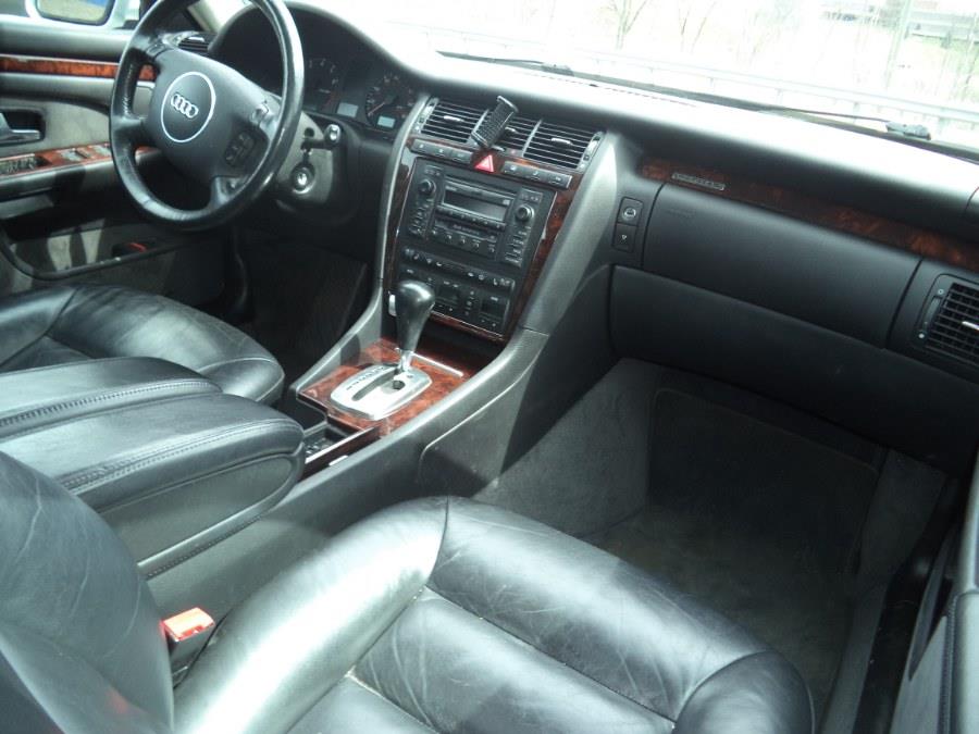 2001 Audi A8 4dr Sdn 4.2L Quattro AWD LWB Auto, available for sale in Berlin, Connecticut | International Motorcars llc. Berlin, Connecticut 2001 Audi A8 4dr Sdn 4.2L Quattro AWD LWB Auto, available for sale in Berlin, Connecticut | International Motorcars llc. Berlin, Connecticut