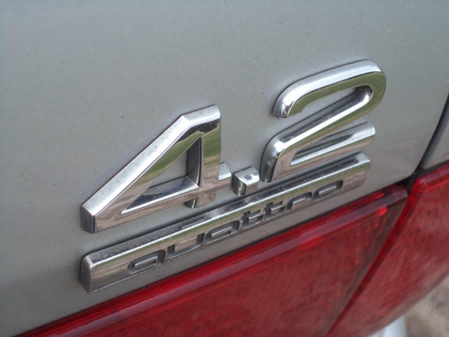 2001 Audi A8 4dr Sdn 4.2L Quattro AWD LWB Auto, available for sale in Berlin, Connecticut | International Motorcars llc. Berlin, Connecticut 2001 Audi A8 4dr Sdn 4.2L Quattro AWD LWB Auto, available for sale in Berlin, Connecticut | International Motorcars llc. Berlin, Connecticut