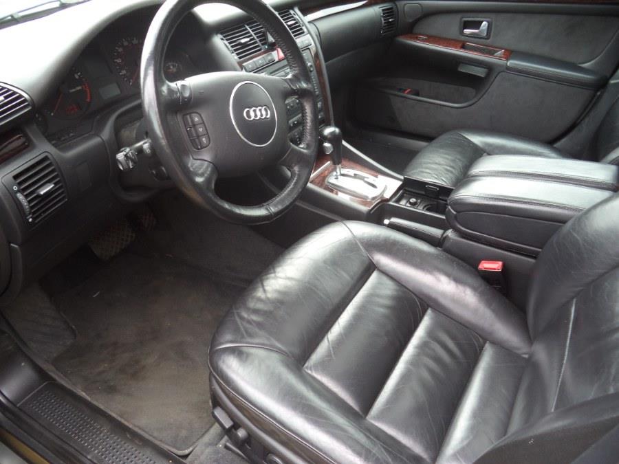 2001 Audi A8 4dr Sdn 4.2L Quattro AWD LWB Auto, available for sale in Berlin, Connecticut | International Motorcars llc. Berlin, Connecticut 2001 Audi A8 4dr Sdn 4.2L Quattro AWD LWB Auto, available for sale in Berlin, Connecticut | International Motorcars llc. Berlin, Connecticut