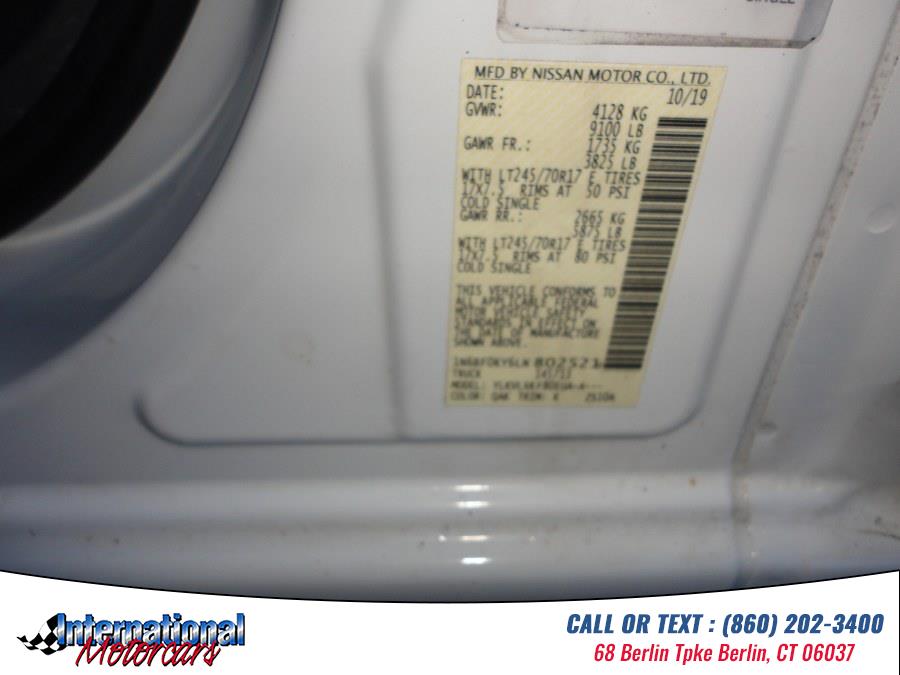 2020 Nissan NV Cargo NV2500 HD Standard Roof V6 S, available for sale in Berlin, Connecticut | International Motorcars llc. Berlin, Connecticut 2020 Nissan NV Cargo NV2500 HD Standard Roof V6 S, available for sale in Berlin, Connecticut | International Motorcars llc. Berlin, Connecticut
