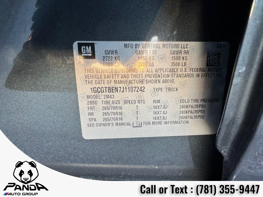 2018 Chevrolet Colorado 4WD Crew Cab 128.3" Work Truck, available for sale in Abington, Massachusetts | Panda Auto Group. Abington, Massachusetts 2018 Chevrolet Colorado 4WD Crew Cab 128.3" Work Truck, available for sale in Abington, Massachusetts | Panda Auto Group. Abington, Massachusetts