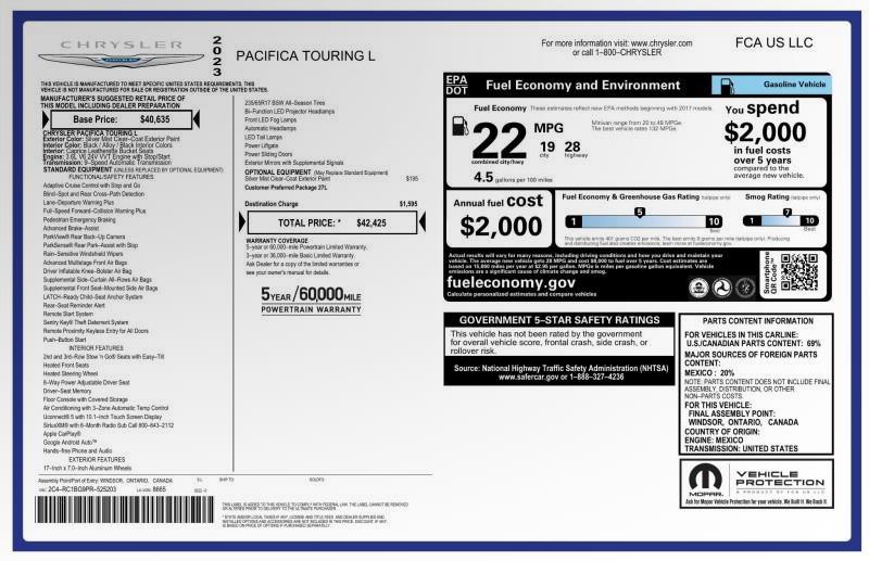 2023 Chrysler Pacifica Touring L FWD, available for sale in Maple Shade, New Jersey | Car Revolution. Maple Shade, New Jersey 2023 Chrysler Pacifica Touring L FWD, available for sale in Maple Shade, New Jersey | Car Revolution. Maple Shade, New Jersey