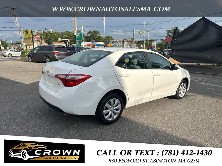 2016 Toyota Corolla 4dr Sdn CVT LE Premium (Natl), available for sale in Abington, Massachusetts | Crown Auto Sales. Abington, Massachusetts 2016 Toyota Corolla 4dr Sdn CVT LE Premium (Natl), available for sale in Abington, Massachusetts | Crown Auto Sales. Abington, Massachusetts