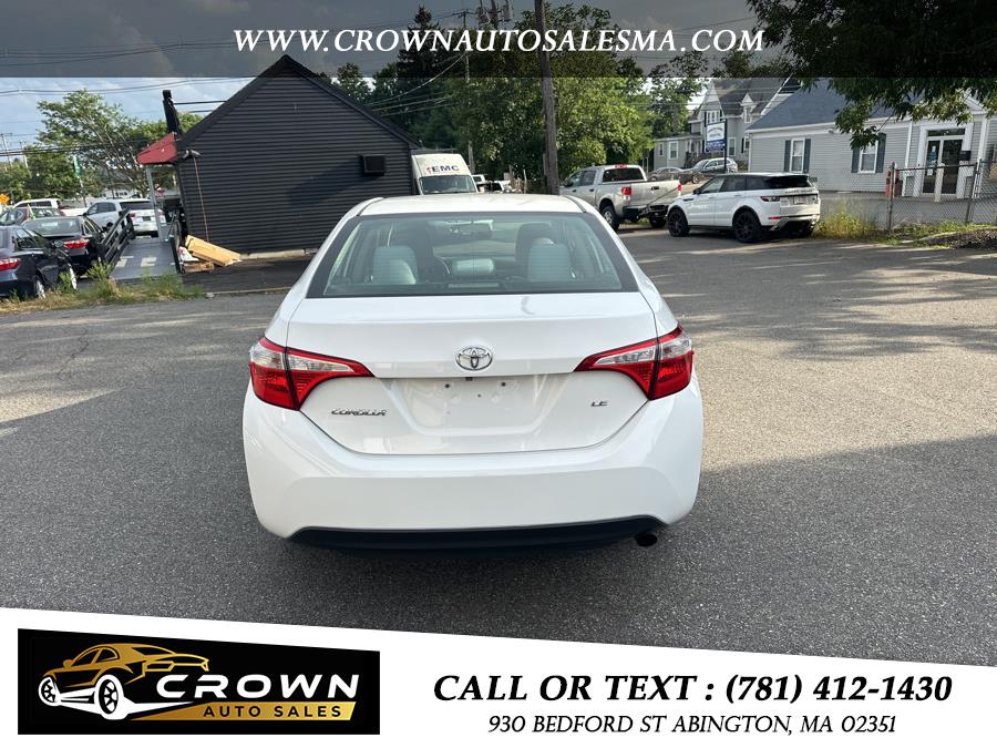 2016 Toyota Corolla 4dr Sdn CVT LE Premium (Natl), available for sale in Abington, Massachusetts | Crown Auto Sales. Abington, Massachusetts 2016 Toyota Corolla 4dr Sdn CVT LE Premium (Natl), available for sale in Abington, Massachusetts | Crown Auto Sales. Abington, Massachusetts