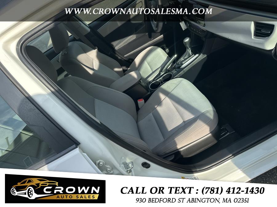 2016 Toyota Corolla 4dr Sdn CVT LE Premium (Natl), available for sale in Abington, Massachusetts | Crown Auto Sales. Abington, Massachusetts 2016 Toyota Corolla 4dr Sdn CVT LE Premium (Natl), available for sale in Abington, Massachusetts | Crown Auto Sales. Abington, Massachusetts