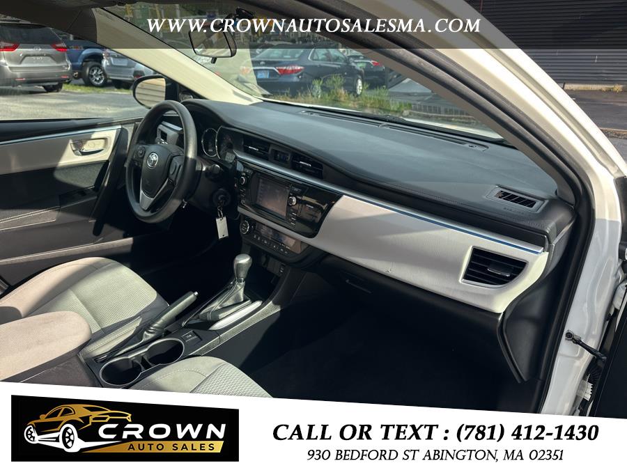 2016 Toyota Corolla 4dr Sdn CVT LE Premium (Natl), available for sale in Abington, Massachusetts | Crown Auto Sales. Abington, Massachusetts 2016 Toyota Corolla 4dr Sdn CVT LE Premium (Natl), available for sale in Abington, Massachusetts | Crown Auto Sales. Abington, Massachusetts