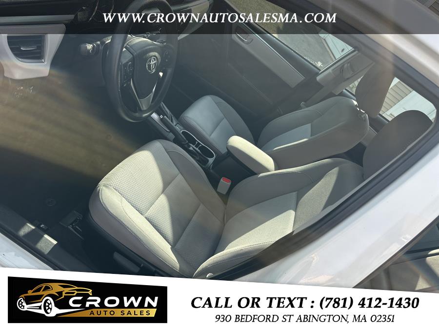 2016 Toyota Corolla 4dr Sdn CVT LE Premium (Natl), available for sale in Abington, Massachusetts | Crown Auto Sales. Abington, Massachusetts 2016 Toyota Corolla 4dr Sdn CVT LE Premium (Natl), available for sale in Abington, Massachusetts | Crown Auto Sales. Abington, Massachusetts