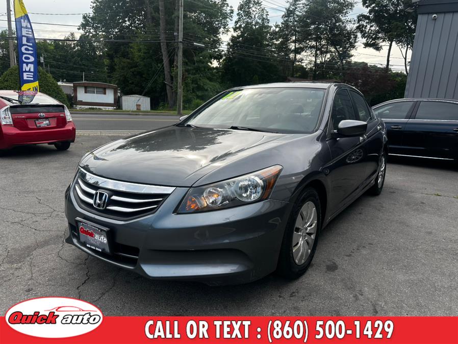 2012 Honda Accord Sdn 4dr I4 Auto LX, available for sale in Bristol, Connecticut | Quick Auto LLC. Bristol, Connecticut 2012 Honda Accord Sdn 4dr I4 Auto LX, available for sale in Bristol, Connecticut | Quick Auto LLC. Bristol, Connecticut