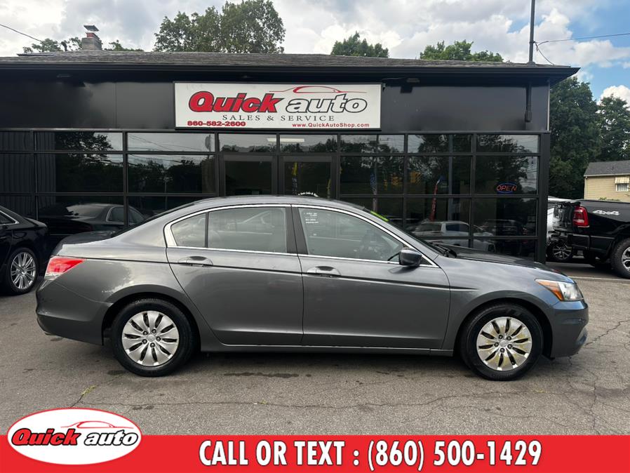 2012 Honda Accord Sdn 4dr I4 Auto LX, available for sale in Bristol, Connecticut | Quick Auto LLC. Bristol, Connecticut 2012 Honda Accord Sdn 4dr I4 Auto LX, available for sale in Bristol, Connecticut | Quick Auto LLC. Bristol, Connecticut