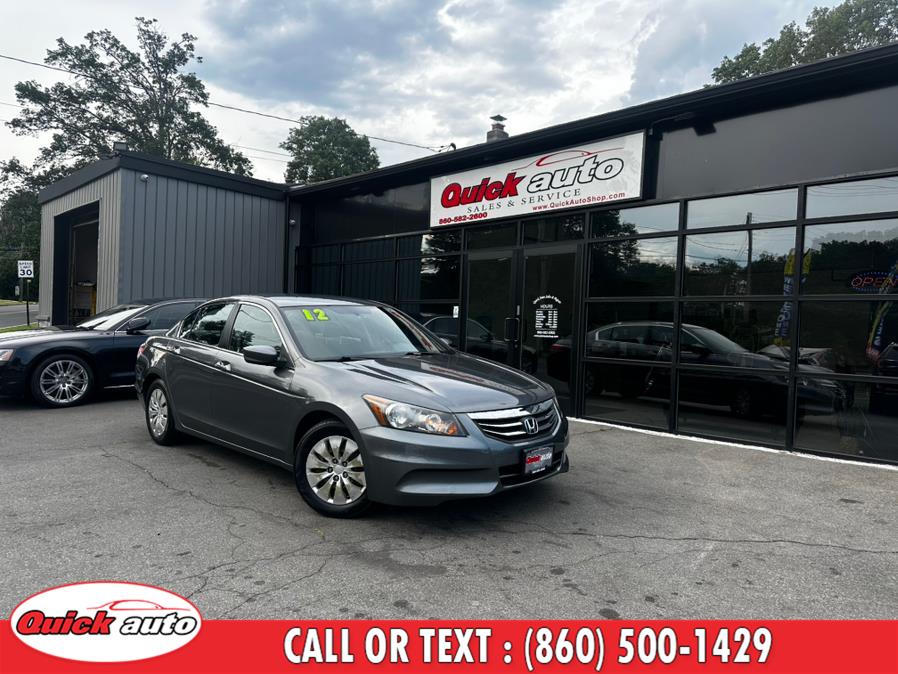 2012 Honda Accord Sdn 4dr I4 Auto LX, available for sale in Bristol, Connecticut | Quick Auto LLC. Bristol, Connecticut 2012 Honda Accord Sdn 4dr I4 Auto LX, available for sale in Bristol, Connecticut | Quick Auto LLC. Bristol, Connecticut
