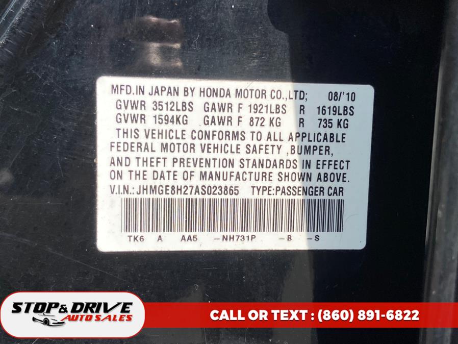 2010 Honda Fit 5dr HB Auto, available for sale in East Windsor, Connecticut | Stop & Drive Auto Sales. East Windsor, Connecticut 2010 Honda Fit 5dr HB Auto, available for sale in East Windsor, Connecticut | Stop & Drive Auto Sales. East Windsor, Connecticut