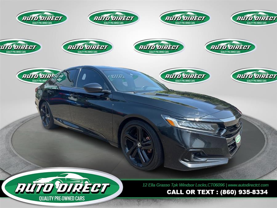 2021 Honda Accord Sedan Sport 1.5T CVT, available for sale in Windsor Locks, Connecticut | Auto Direct LLC. Windsor Locks, Connecticut 2021 Honda Accord Sedan Sport 1.5T CVT, available for sale in Windsor Locks, Connecticut | Auto Direct LLC. Windsor Locks, Connecticut
