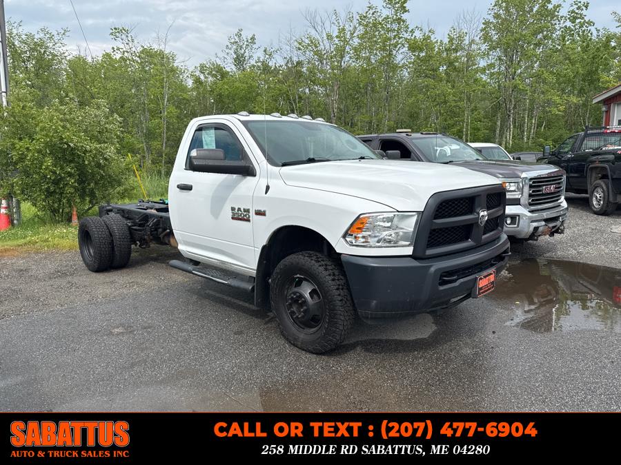 2018 Ram 3500 Chassis Cab Tradesman 4WD Reg Cab 84" CA 167.5" WB, available for sale in Sabattus, Maine | Sabattus Auto and Truck Sales Inc. Sabattus, Maine 2018 Ram 3500 Chassis Cab Tradesman 4WD Reg Cab 84" CA 167.5" WB, available for sale in Sabattus, Maine | Sabattus Auto and Truck Sales Inc. Sabattus, Maine