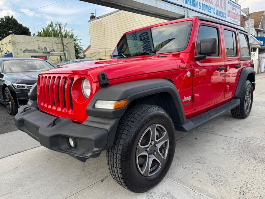 2018 Jeep Wrangler Unlimited Sport S 4x4, available for sale in Jamaica, New York | Sunrise Autoland. Jamaica, New York 2018 Jeep Wrangler Unlimited Sport S 4x4, available for sale in Jamaica, New York | Sunrise Autoland. Jamaica, New York