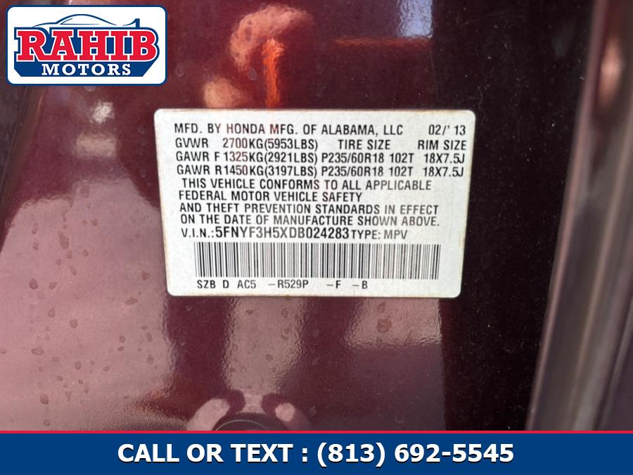 2013 Honda Pilot 2WD 4dr EX-L, available for sale in Orlando, Florida | Rahib inc. Orlando, Florida 2013 Honda Pilot 2WD 4dr EX-L, available for sale in Orlando, Florida | Rahib inc. Orlando, Florida