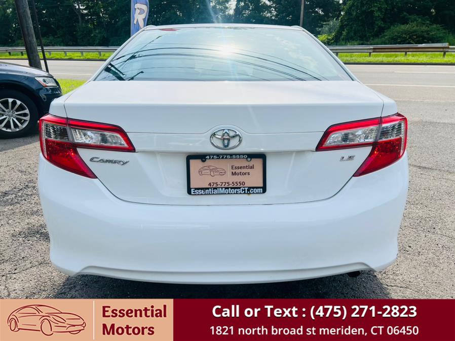 2013 Toyota Camry 4dr Sdn I4 Auto LE (Natl), available for sale in Meriden, Connecticut | Essential Motors. Meriden, Connecticut 2013 Toyota Camry 4dr Sdn I4 Auto LE (Natl), available for sale in Meriden, Connecticut | Essential Motors. Meriden, Connecticut