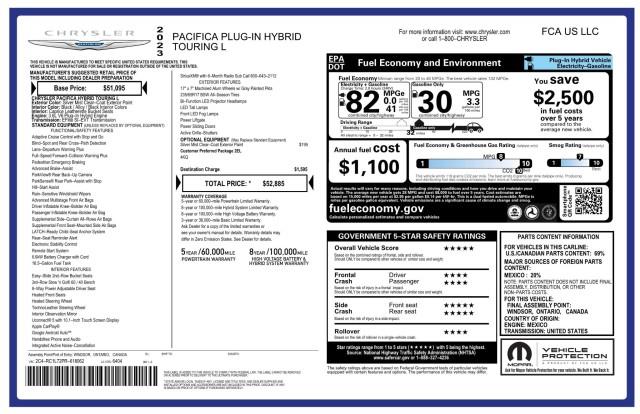 2023 Chrysler Pacifica Hybrid Hybrid Touring L, available for sale in Maple Shade, New Jersey | Car Revolution. Maple Shade, New Jersey 2023 Chrysler Pacifica Hybrid Hybrid Touring L, available for sale in Maple Shade, New Jersey | Car Revolution. Maple Shade, New Jersey
