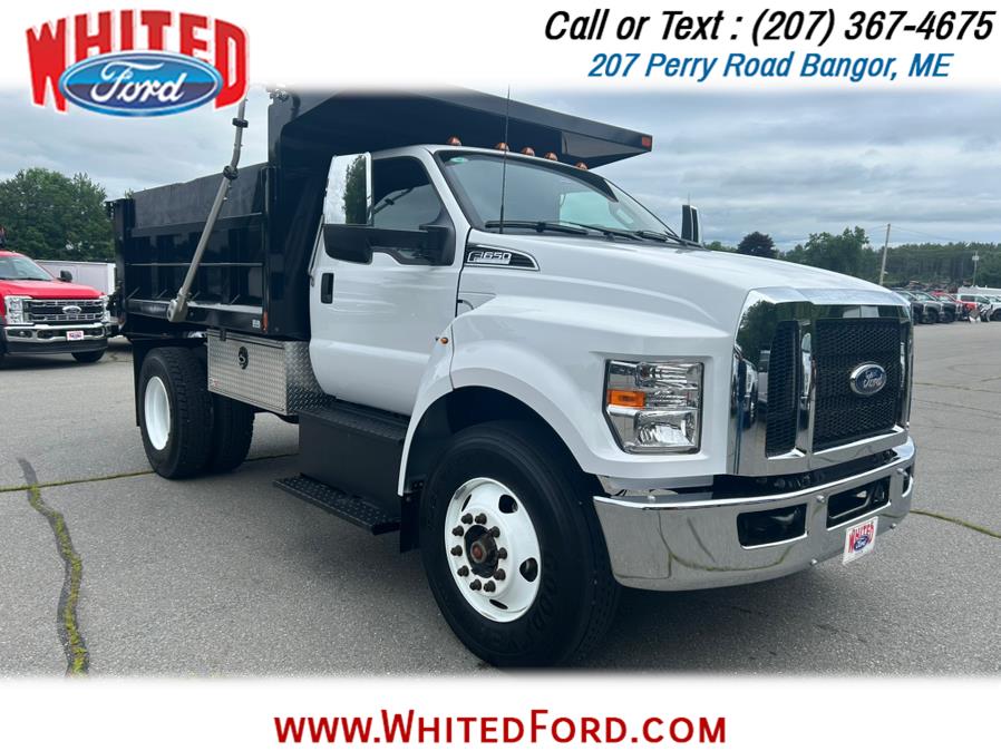 2024 Ford F-650 Straight Frame Gas Reg Cab Dump Truck, available for sale in Bangor, Maine | Whited Ford. Bangor, Maine 2024 Ford F-650 Straight Frame Gas Reg Cab Dump Truck, available for sale in Bangor, Maine | Whited Ford. Bangor, Maine