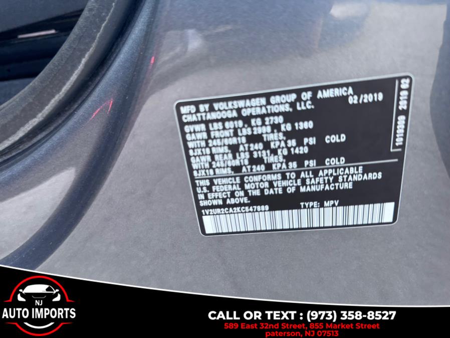 2019 Volkswagen Atlas 3.6L V6 SE w/Technology 4MOTION, available for sale in Paterson, New Jersey | NJ Auto Imports. Paterson, New Jersey 2019 Volkswagen Atlas 3.6L V6 SE w/Technology 4MOTION, available for sale in Paterson, New Jersey | NJ Auto Imports. Paterson, New Jersey