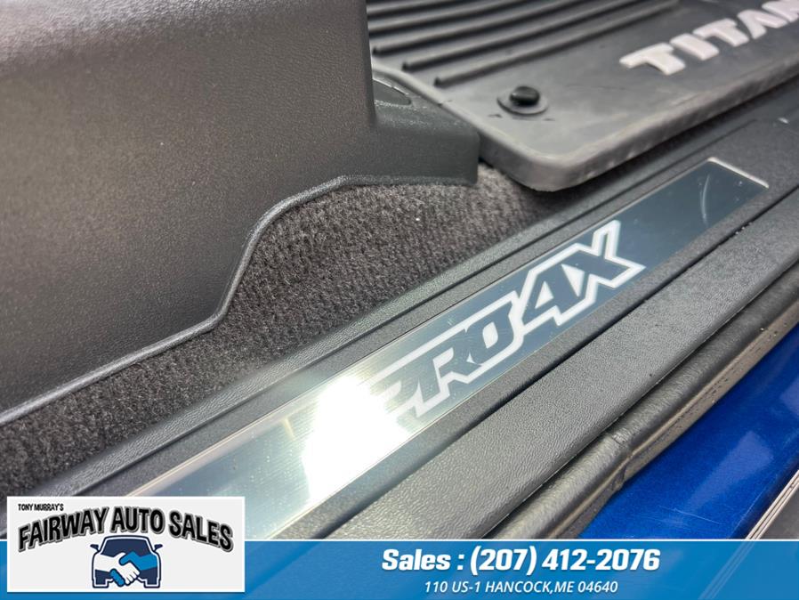 2021 Nissan Titan PRO4X Crew Cab 4x4 Crew Cab PRO-4X, available for sale in Hancock, Maine | Fairway Auto Sales. Hancock, Maine 2021 Nissan Titan PRO4X Crew Cab 4x4 Crew Cab PRO-4X, available for sale in Hancock, Maine | Fairway Auto Sales. Hancock, Maine