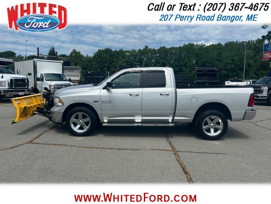2018 Ram 1500 Big Horn 4x4 Quad Cab 6''4" Box With Plow, available for sale in Bangor, Maine | Whited Ford. Bangor, Maine 2018 Ram 1500 Big Horn 4x4 Quad Cab 6''4" Box With Plow, available for sale in Bangor, Maine | Whited Ford. Bangor, Maine