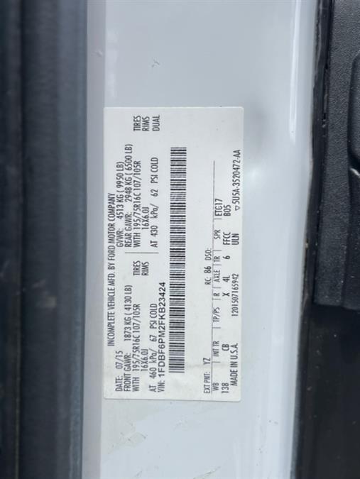2015 Ford Transit Cutaway T-350 138" 9950 GVWR DRW, available for sale in Paterson, New Jersey | Speedway Motors LLC. Paterson, New Jersey 2015 Ford Transit Cutaway T-350 138" 9950 GVWR DRW, available for sale in Paterson, New Jersey | Speedway Motors LLC. Paterson, New Jersey