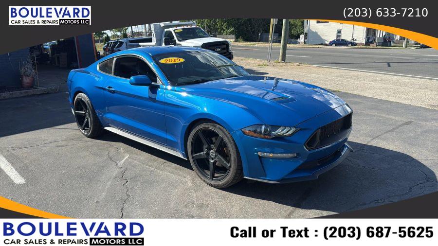 2019 Ford Mustang EcoBoost Coupe 2D, available for sale in New Haven, Connecticut | Boulevard Motors LLC. New Haven, Connecticut 2019 Ford Mustang EcoBoost Coupe 2D, available for sale in New Haven, Connecticut | Boulevard Motors LLC. New Haven, Connecticut