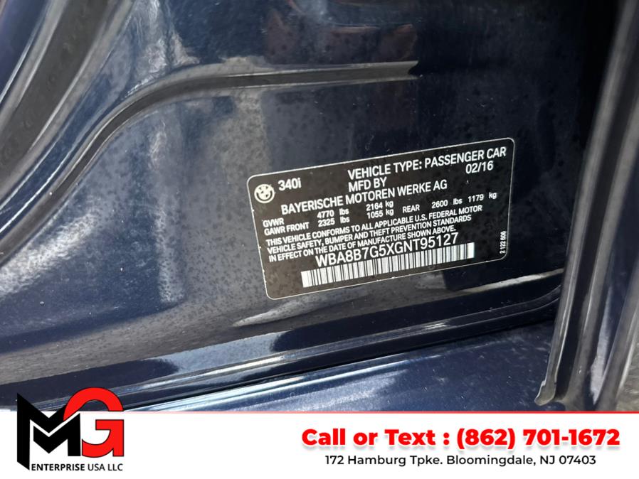 2016 BMW 3 Series 4dr Sdn 340i xDrive AWD South Africa, available for sale in Bloomingdale, New Jersey | MG Enterprise USA. Bloomingdale, New Jersey 2016 BMW 3 Series 4dr Sdn 340i xDrive AWD South Africa, available for sale in Bloomingdale, New Jersey | MG Enterprise USA. Bloomingdale, New Jersey