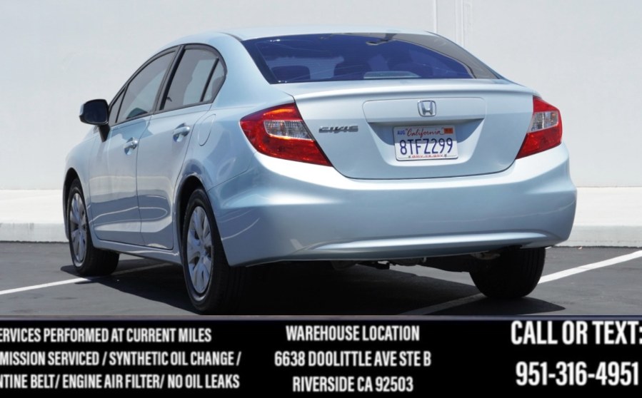 2012 Honda Civic Sdn LX 4dr Auto, available for sale in Riverside, California | Big Timin Motors LLC. Riverside, California 2012 Honda Civic Sdn LX 4dr Auto, available for sale in Riverside, California | Big Timin Motors LLC. Riverside, California