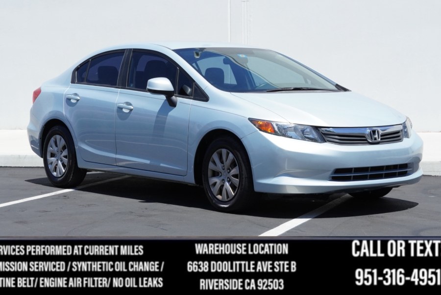 2012 Honda Civic Sdn LX 4dr Auto, available for sale in Riverside, California | Big Timin Motors LLC. Riverside, California 2012 Honda Civic Sdn LX 4dr Auto, available for sale in Riverside, California | Big Timin Motors LLC. Riverside, California