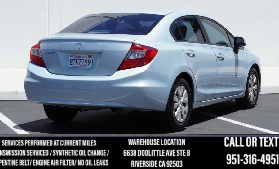 2012 Honda Civic Sdn LX 4dr Auto, available for sale in Riverside, California | Big Timin Motors LLC. Riverside, California 2012 Honda Civic Sdn LX 4dr Auto, available for sale in Riverside, California | Big Timin Motors LLC. Riverside, California