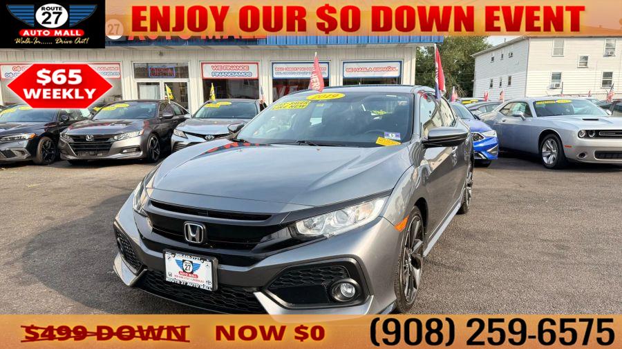 2019 Honda Civic Sport Hatchback 4D, available for sale in Linden, New Jersey | Route 27 Auto Mall. Linden, New Jersey 2019 Honda Civic Sport Hatchback 4D, available for sale in Linden, New Jersey | Route 27 Auto Mall. Linden, New Jersey