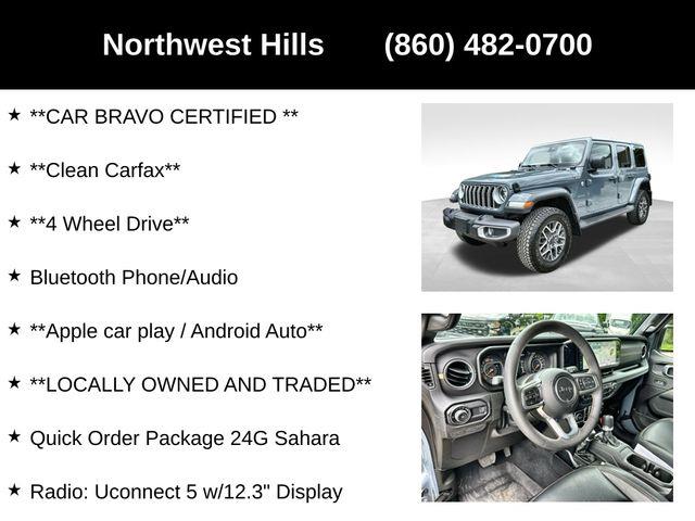 2024 Jeep Wrangler Sahara, available for sale in Avon, Connecticut | Sullivan Automotive Group. Avon, Connecticut 2024 Jeep Wrangler Sahara, available for sale in Avon, Connecticut | Sullivan Automotive Group. Avon, Connecticut